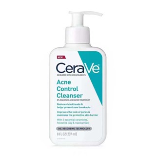  CeraVe Skin 2% Salicylic Acid Treatment Acne Oil Absorbing Facial Cleanser 237ml