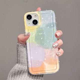 บล็อกสีรุ้ง เคสไอโฟน TPU Compatible for iPhone 11 14 13 12 Pro Max 7 8 SE XR 11Pro 14 Plus X XS Max SE2020 Soft