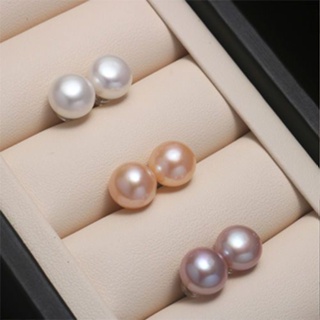 Natural freshwater pearl earring S925 sterling silver anti-allergy big real pearl small size earring jewelry gift