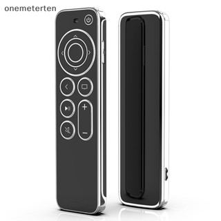 Rten เคส TPU ขอบเงิน ใส ป้องกันรอยขีดข่วน กันตก สําหรับ Apple TV 4K HD