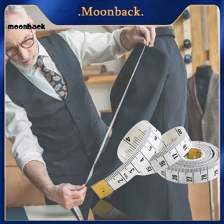 &lt;moonback&gt; เทปวัดตัว ติดทนนาน สําหรับใช้ในครัวเรือน สเกลคู่ เทปวัดตัว ไม้บรรทัดเย็บผ้า ความแม่นยําสูง