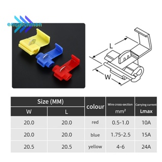 Epmn&gt; ใหม่ ขั้วต่อสายไฟ แบบคลิป รูปตัว T ไม่ทําลาย คุณภาพสูง 10 ชิ้น