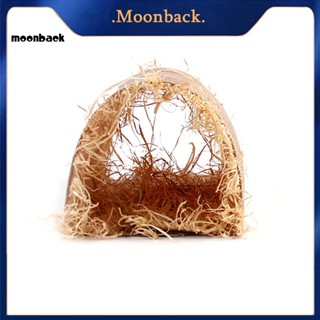 &lt;moonback&gt; อุโมงค์หญ้าเทียม ผ้าลินิน ป้องกันรอยขีดข่วน ของเล่นสําหรับหนูแฮมสเตอร์ กระต่าย