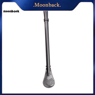 &lt;moonback&gt; 2 in 1 ช้อนส้อม แบบมีหลอดดูด จับสบาย สําหรับปาร์ตี้