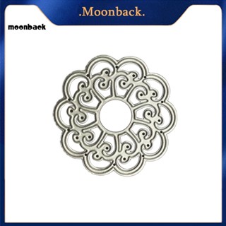 &lt;moonback&gt; แผ่นแม่แบบโลหะ ฉลุลายลูกไม้ ดอกไม้ สําหรับตกแต่งสมุดภาพ การ์ด อัลบั้ม DIY