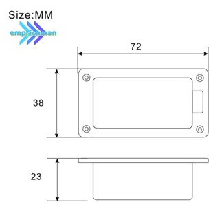 Epmn&gt; กล่องเคส 9V พร้อมสายไฟ สําหรับกีตาร์ เบส อูคูเลเล่