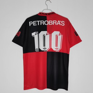 เสื้อกีฬาแขนสั้น ลายทีมชาติฟุตบอล Flamengo 1994 Season Flamengo Home สไตล์วินเทจ แห้งเร็ว ไซซ์ S-XXL AAA