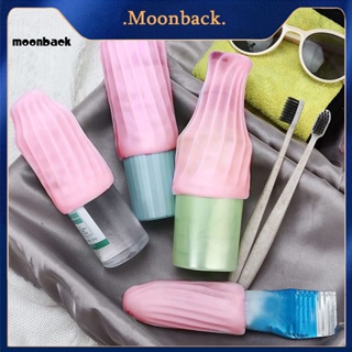 &lt;moonback&gt; ฝาครอบขวดน้ํา ป้องกันการรั่วไหล ใช้ซ้ําได้ สีพื้น สําหรับเดินทาง