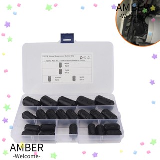 Amber คลิปกรองเสียงรบกวน ทนทาน สีดํา 22 ชิ้น