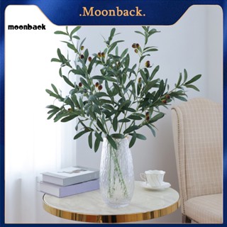 &lt;moonback&gt; กิ่งมะกอกจําลอง ผ้าไหมเทียม สีเขียว สําหรับงานปาร์ตี้