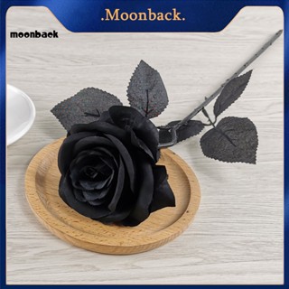 &lt;moonback&gt; ดอกกุหลาบจําลอง ทนทาน สีดํา สําหรับตกแต่งบ้าน 10 ชิ้น