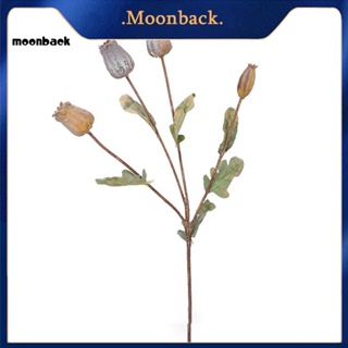 &lt;moonback&gt; ดอกป๊อปปี้ประดิษฐ์ ไม่จางหาย 3D สําหรับสํานักงาน