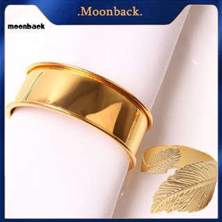 &lt;moonback&gt; แหวนผ้าเช็ดปาก ติดทนนาน ทนทาน สําหรับตกแต่ง ของขวัญ