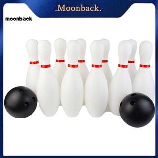 &lt;moonback&gt; 12 ชิ้น / เซต เด็กวัยหัดเดิน เด็ก โบว์ลิ่ง เกม ชุดกีฬาในร่มกลางแจ้ง การเรียนรู้ ของเล่น ของขวัญ