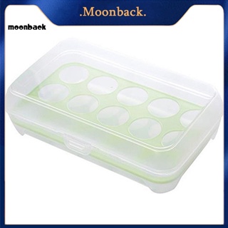 &lt;moonback&gt; กล่องเก็บไข่ 15 ช่อง 15 ช่อง ปลอดภัย สําหรับห้องครัว