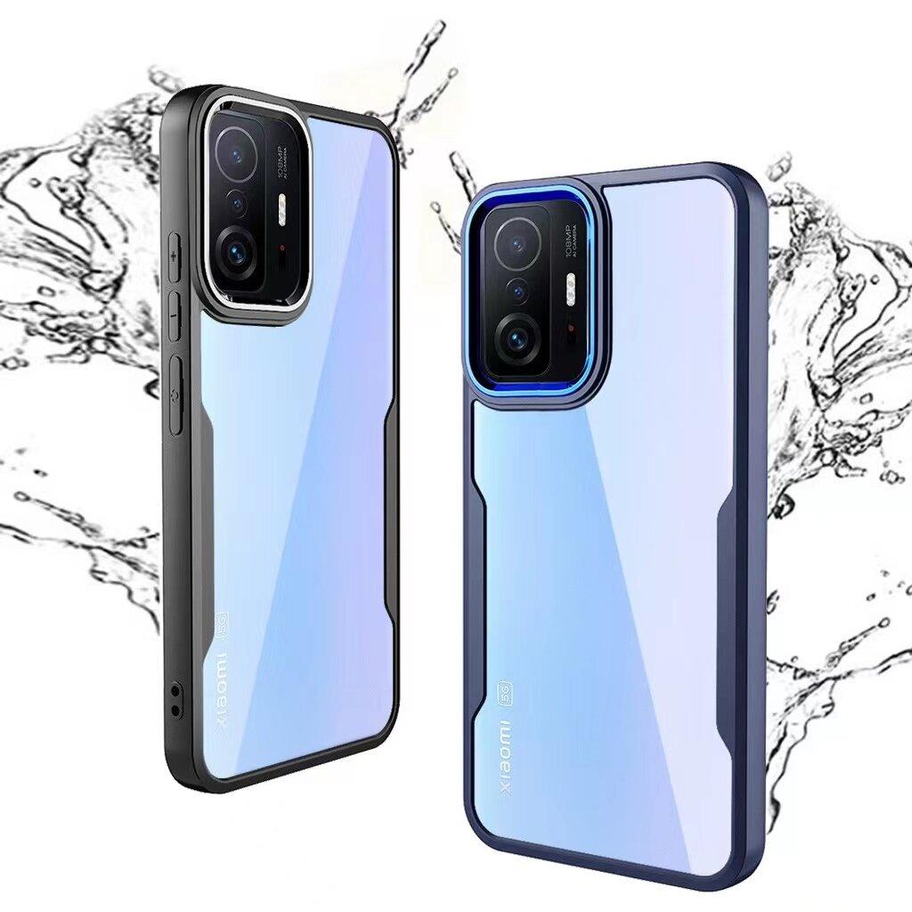 เคส Xiaomi Redmi 10C 10A 9A 9T Note11 Note11S Note11Pro Mi 11T 11TPro เคสเสี่ยวมี่ ขอบดำหลังใส เคสกั
