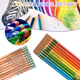 ดินสอไม้ แบบพกพา สําหรับนักเรียน วาดภาพระบายสี