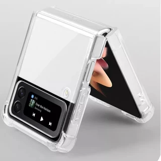 เคสแม่เหล็กใส Samsung Galaxy Z Flip 8 7 6 5 4 3 Fold 8 8Ultra 7 6 5 4 3 ชาร์จไร้สาย กันกระแทก Magnectic TPU Case