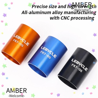 Amber เครื่องมือติดตั้งตะเกียบหน้าจักรยาน อลูมิเนียมอัลลอย ทนทาน 28.6 มม. สีส้ม สีดํา