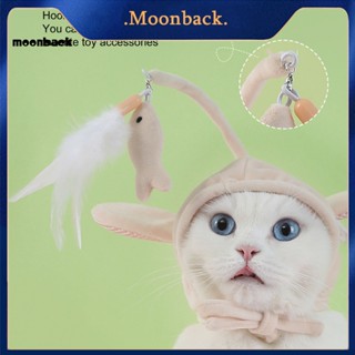 &lt;moonback&gt; หมวกสัตว์เลี้ยง ลายการ์ตูนเพนกวิน ใส่สบาย ระบายอากาศ ของเล่นสําหรับแมว