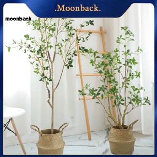 &lt;moonback&gt; กระถางต้นไม้ปลอม เพิ่มความมีชีวิตชีวา สีเขียว สําหรับตกแต่งบ้าน