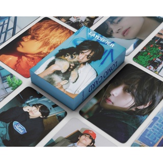 โปสการ์ดอัลบั้ม KPOP BTS V Photocard Layover LOMO Card สําหรับสะสม 55 ชิ้น ต่อกล่อง