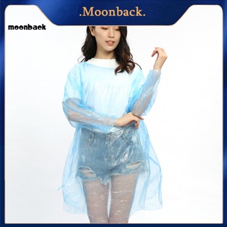 &lt;moonback&gt; เสื้อกันฝนฉุกเฉิน กันน้ํา แบบใช้แล้วทิ้ง สําหรับผู้ใหญ่ เหมาะกับการเดินทาง