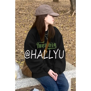 HALLYU  เสื้อผ้าผู้ญิง แขนยาว เสื้อฮู้ด คลุมหญิง สไตล์เกาหลี แฟชั่น  สไตล์เกาหลี Chic สบาย Trendy A28J0CS 36Z230909