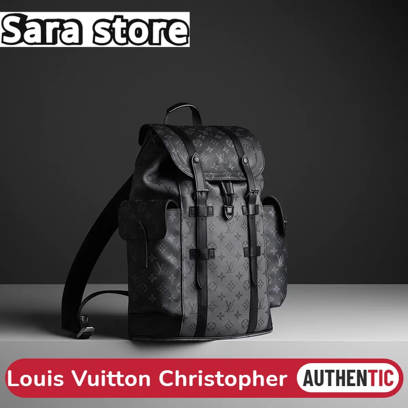 หลุยส์วิตตอง Louis Vuitton Christopher unisex/กระเป๋าเป้สะพายหลัง