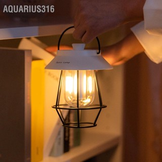 Aquarius316 วินเทจ LED โคมไฟตั้งแคมป์แบบพกพา Retro โคมไฟตั้งแคมป์กลางแจ้งแขวนเต็นท์แสง