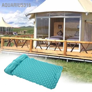 Aquarius316 Double Camping Sleeping Pad Ultralight Waterproof Inflatable Air Mattress พร้อมปั๊มในตัวสำหรับการแบกเป้