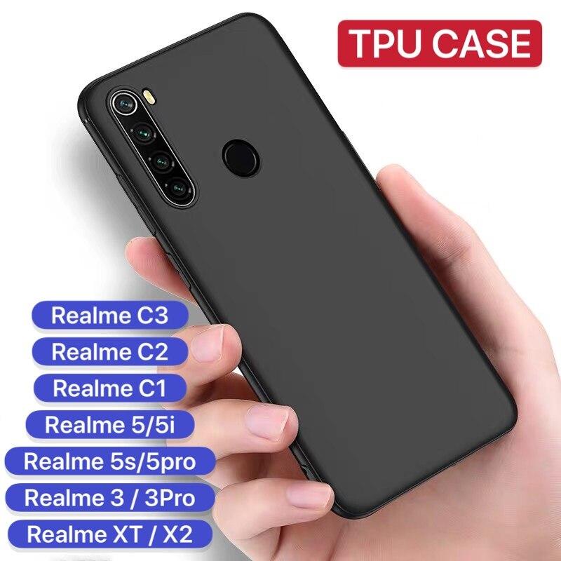 เคสซิลิโคนสีดำ Oppo A17 Reno7Z Reno8Z A94 A93 Reno5 A15 A53 A92 A31 A12 A5S A3S A52020 A83 F9 F11Pro
