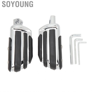 Soyoung Motorcycle Highway Pegs  Male Mount 2PCS Passenger Seat Footpegs for Touring