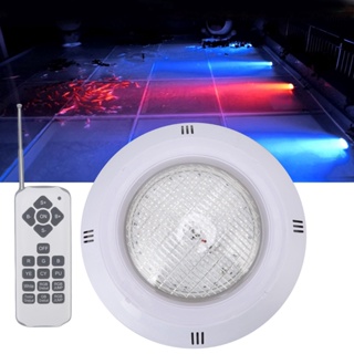 ไฟสระว่ายน้ํา Led Ac12V Rgb Ip68 กันน้ํา หลากสี รีโมตคอนโทรล Abs ทนทาน สําหรับตู้ปลา