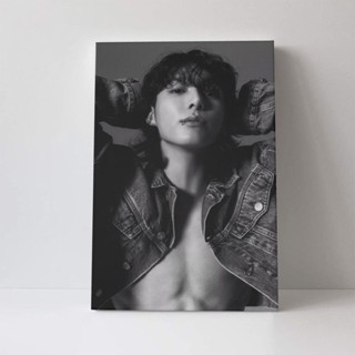 Bts JUNG KOOK (ไม่มีกรอบ) ภาพโปสเตอร์ผ้าใบ ไร้กรอบ คุณภาพสูง 16x24 นิ้ว (แนวตั้ง) สําหรับตกแต่งผนัง