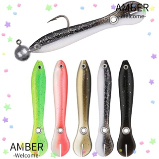 Amber เหยื่อปลอม PVC เหยื่อตกปลาไบโอนิค 5 ชิ้น