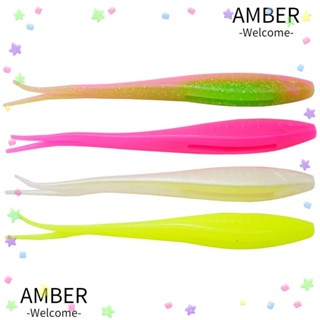 Amber เหยื่อตกปลา รูปหนอน ขนาดใหญ่ คุณภาพสูง 6 สี 17 ซม. 15.5 กรัม 3 ชิ้น ต่อล็อต