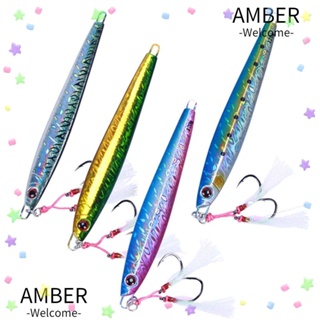 Amber เหยื่อตกปลาโลหะ พิมพ์ลายสเปน 100 กรัม 120 กรัม