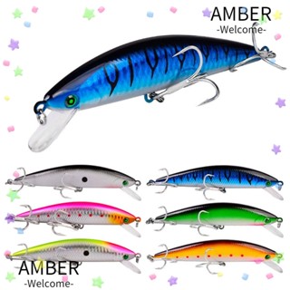 Amber เหยื่อตกปลา ล่อปลา หลอก เบส Pesca Wobblers ว่ายน้ํา