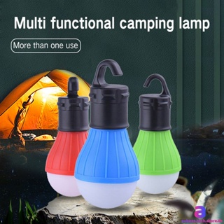 แบบพกพา Outdoor Hook Tent Light ไฟฉุกเฉิน Led หลายสี Spherical Camping Lighting AUBESSTECHSTORE