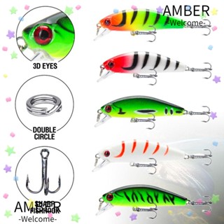 Amber เหยื่อตกปลา ลายทาง 5.5 ซม. 6.5 กรัม 5 ชิ้น ต่อกล่อง