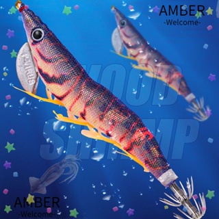 Amber เหยื่อตกปลา รูปกุ้ง ปลาหมึก 2023 2 ชิ้น