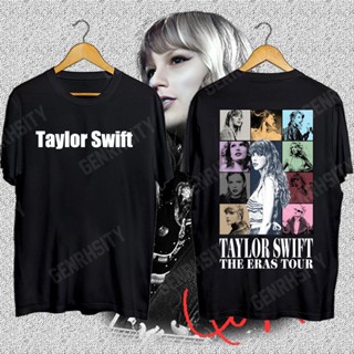 COD เสื้อดาว Taylor Swift TheErasTour Concert เสื้อยืดทรงโอเวอร์ไซส์ เสื้อคอกลม โลโก้สกรีนนูน white tee เสื้อยืดสวยๆผู้หญิง เสื้อยืดผู้ชาย