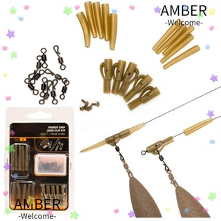 Amber เหยื่อตกปลา ABS อัลลอย ทองแดง ทนทาน 30 ชิ้น