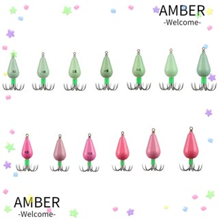 Amber เหยื่อตกปลาหมึก 12 เข็ม ทนทาน