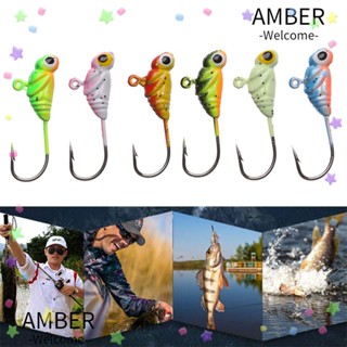 Amber เหยื่อตกปลา รูปแมลง ขนาดเล็ก 6 ชิ้น/ล็อต