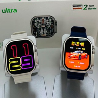 คาวานาฬิกา Watch 9 Ultra จอ 2.1 นิ้ว IPS HD วัดอัตราเต้นหัวใจ วัดแคลลอรี่ กันน้ำ เข็มทิศ Smart Watch (แถมสาย 2 ชุด)