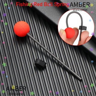 Amber สปริงคันเบ็ดตกปลา 9 ซม. 10 ซม. 12 ซม. 14 ซม. สีแดง