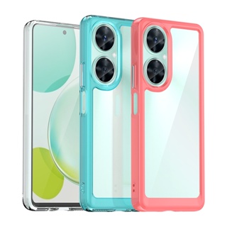 เคสโทรศัพท์มือถือซิลิโคน TPU ใส กันกระแทก หลากสี สําหรับ Huawei Nova 9 11 11i 11 Ultra 11 Pro 9 Pro 10 10 Pro