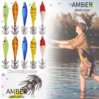 Amber เหยื่อตะขอถัก รูปกุ้ง ตะกั่ว 68 มม. 4 กรัม 2 ชิ้น